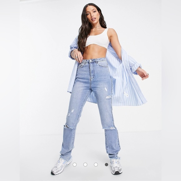 NEW Tall Missguided distressed jeans - Picture 1 of 8